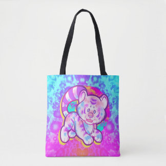 Snowy Tiger Cute Neon Kidcore Tygkasse