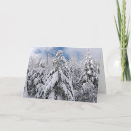 Snowy Träd Helgkort