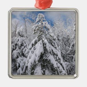 Snowy Träd Julgransprydnad Metall