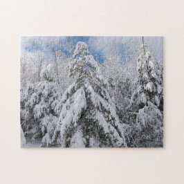 Snowy Träd Pussel