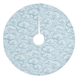 Snowy Träd Skirt Julgransmatta Fleece