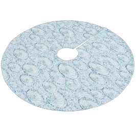 Snowy Träd Skirt Julgransmatta Fleece