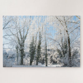 Snowy Träd Winter, 1014 delara Jigszawa Puzzle Pussel
