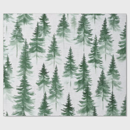Snowy Trees Wrapping Paper Presentpapper