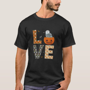 Snowy Uggla Älskare Boys Girls Kids Funny Hallowee T Shirt