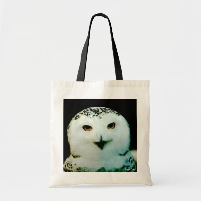 Snowy Uggla Budget Canvas Tote Tygkasse (Framsidan)