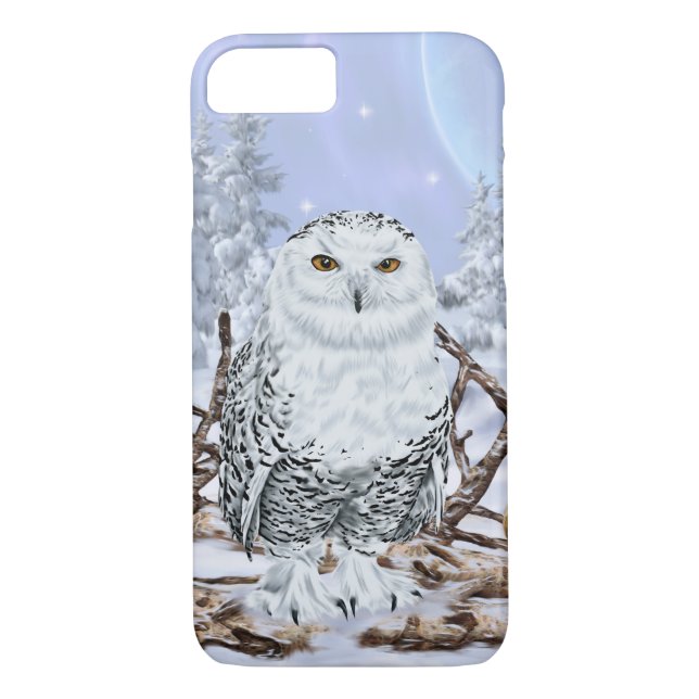 Snowy Uggla Case-Mate iPhone Skal (Baksida)