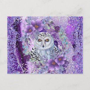 Snowy uggla guddess art av Renee Vykort