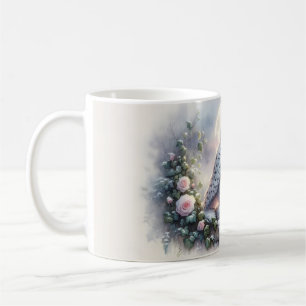 Snowy Uggla i Moonlit Winter Garden Kaffemugg