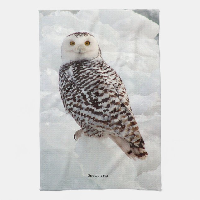 Snowy Uggla kökshandduk (Vertikal)