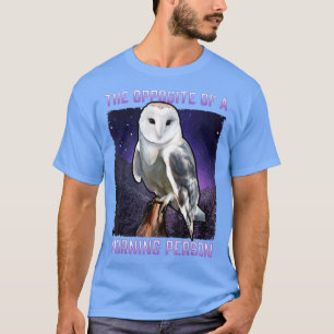 Snowy Uggla, motsatt till en morgon, person från f T Shirt