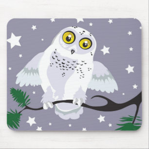 Snowy Uggla Mousepad Musmatta