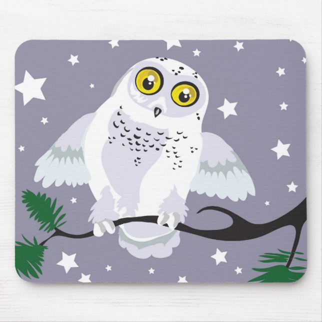 Snowy Uggla Mousepad Musmatta (Framsidan)