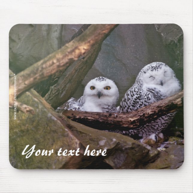 Snowy Uggla Mousepad Musmatta (Framsidan)