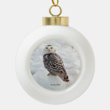 Snowy Uggla ornament