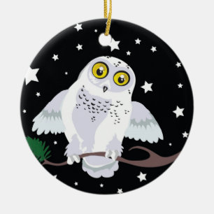 Snowy Uggla ornament