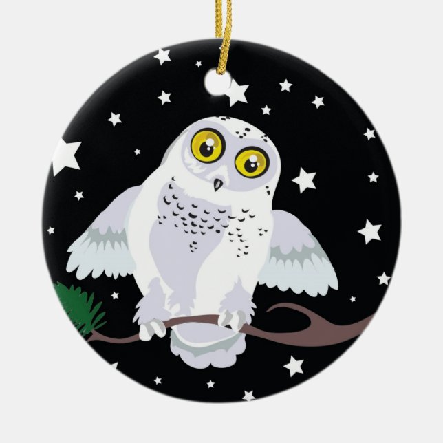 Snowy Uggla ornament (Framsidan)