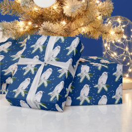 Snowy Uggla på Gräs Presentpapper