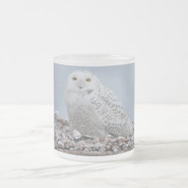 Snowy Uggla på skalKaffe Mugg