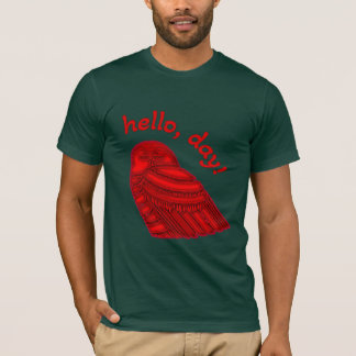 Snowy Uggla säger "Hej Day" T Shirt