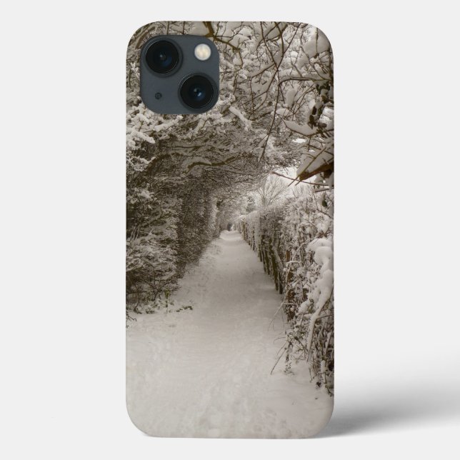 Snowy Väg iPad Air Case (Baksida)