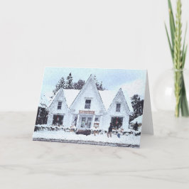 Snowy Vermont Helgdag Card Tack Kort