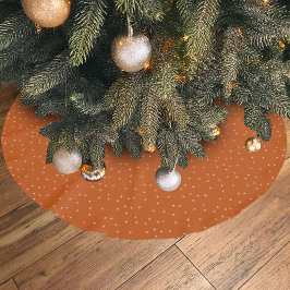 Snowy Village Snowflake Winter Nattjul Julgransmatta Borstad Polyester