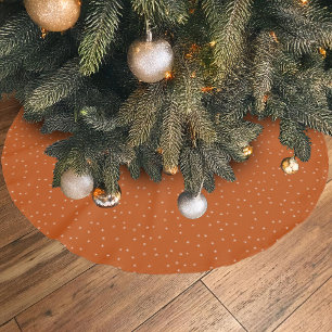 Snowy Village Snowflake Winter Nattjul Julgransmatta Borstad Polyester