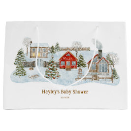 Snowy Village Winter Holiday Favors