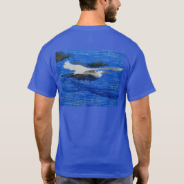 Snowy white egret t shirt