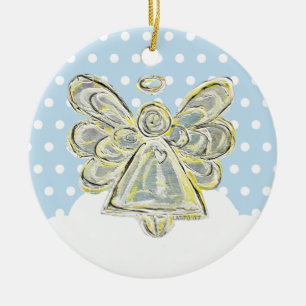 Snowy White jul Angel Ornament