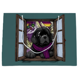 Snowy window-valp-hund