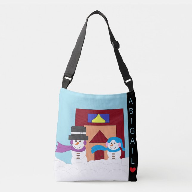 Snowy Winter Axelväska (Framsida)