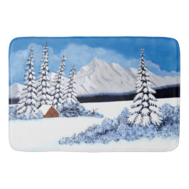 Snowy Winter Bright Badrumsmatta