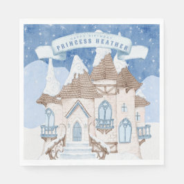 Snowy Winter Castle Pappersservett