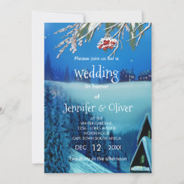 Snowy Winter Fantasy Inbjudningar