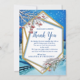 Snowy Winter Fantasy - tackkort Inbjudningar