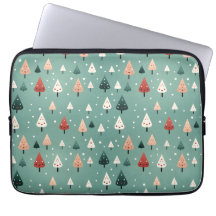 Snowy Winter Forest laptop sleeve