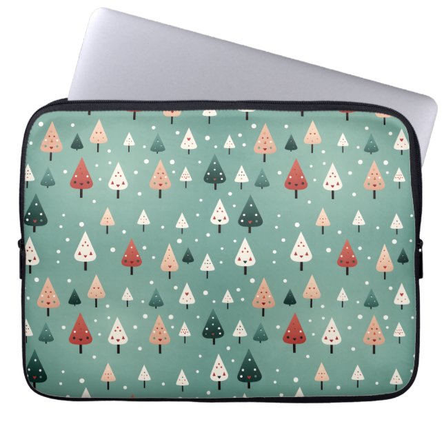 Snowy Winter Forest laptop sleeve (Framsidan)