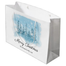 Snowy Winter God jul Gift Bags
