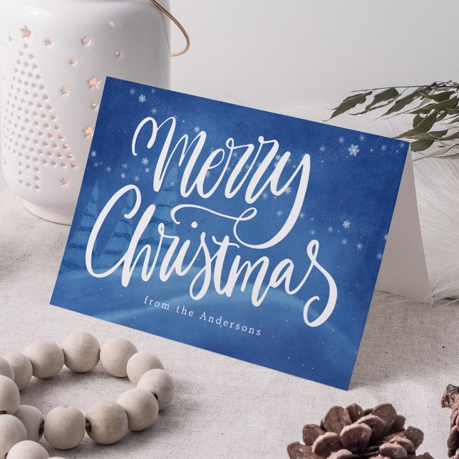 Snowy Winter-jul - ej fotfoto Helgkort (Skapare uppladdad)