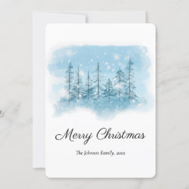 Snowy Winter-julrundan Julkort