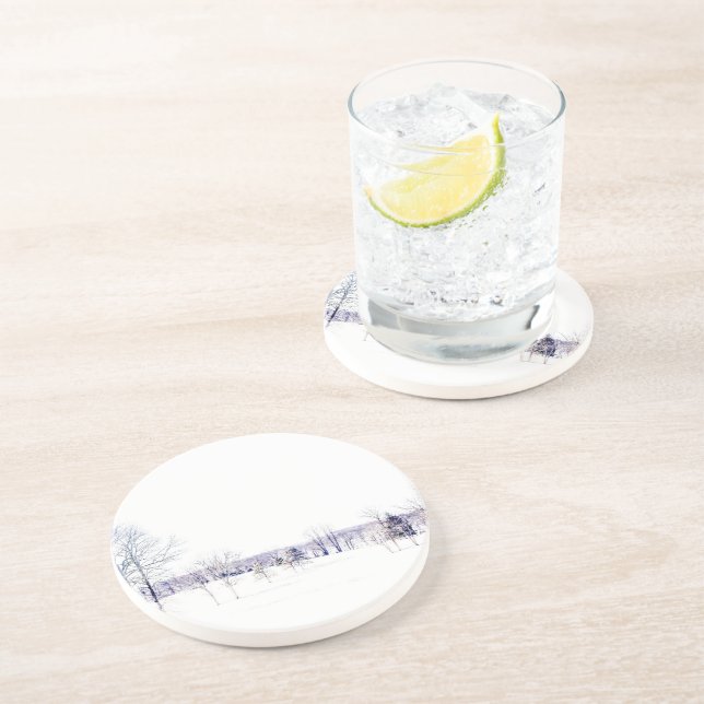 Snowy Winter liggande Underlägg (Sidan)