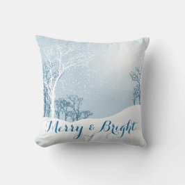 Snowy Winter Merry och Bright Kudde