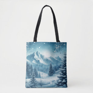 Snowy Winter Mountain Tygkasse