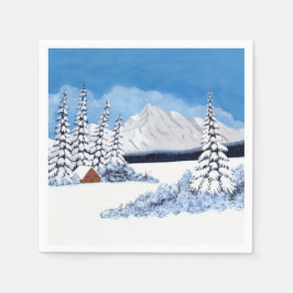 Snowy Winter Napkins Pappersservett