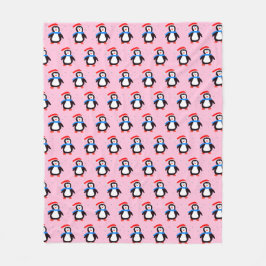 Snowy Winter Penguin  Fleecefilt
