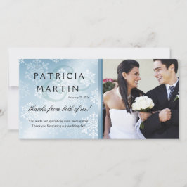 Snowy Winter Photo Tack ice blue