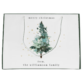 Snowy Winter Träd-julgåva från Gräs