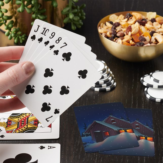 Snowy Winter-uppspelningskort Casinokort (Skapare uppladdad)